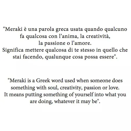 Meraki * Bologna